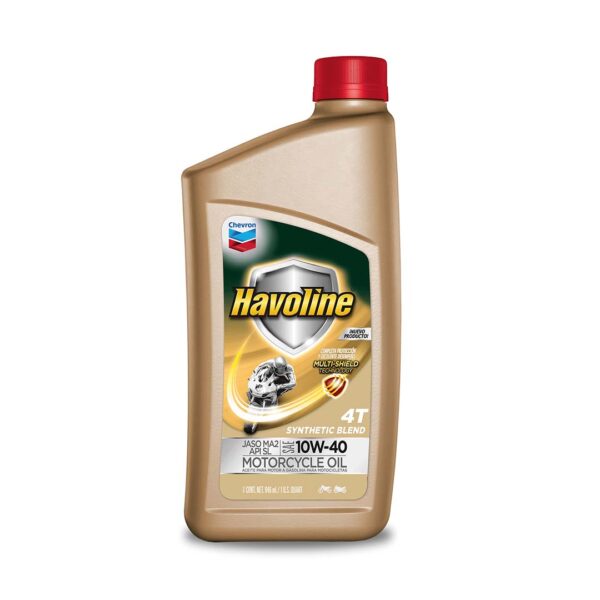 ACEITE HAVOLINE SYNTHETIC BLEND MOTORCYCLE OIL 4T SYNBL 10W40