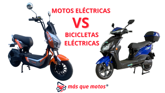 Motos eléctricas vs bicicletas eléctricas